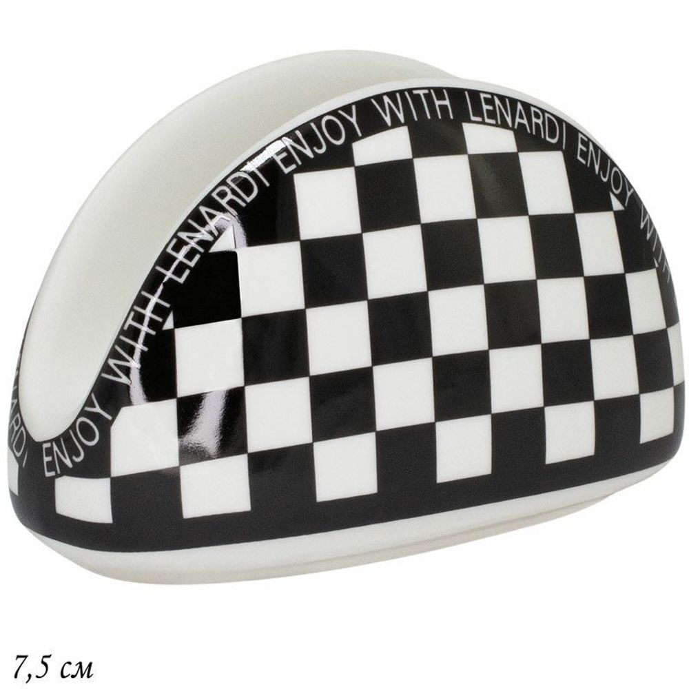 Lenardi 205-427 Салфетница 12х7,5х6 см ENJOY в под.уп.(х48)Фарфор