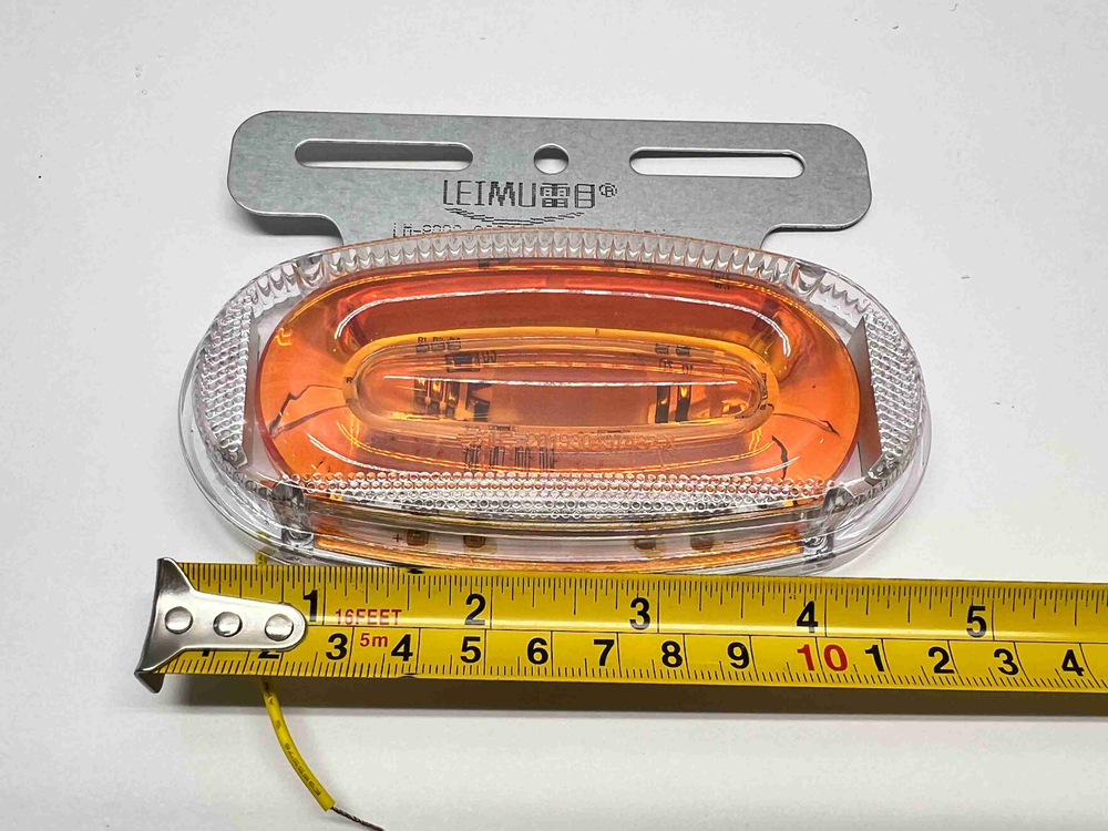 12V / Боковые Светодиодные габаритные фонари, 12 вольт, оранжевый, ОптиЛюм, LEIMU (за 1 шт.) -