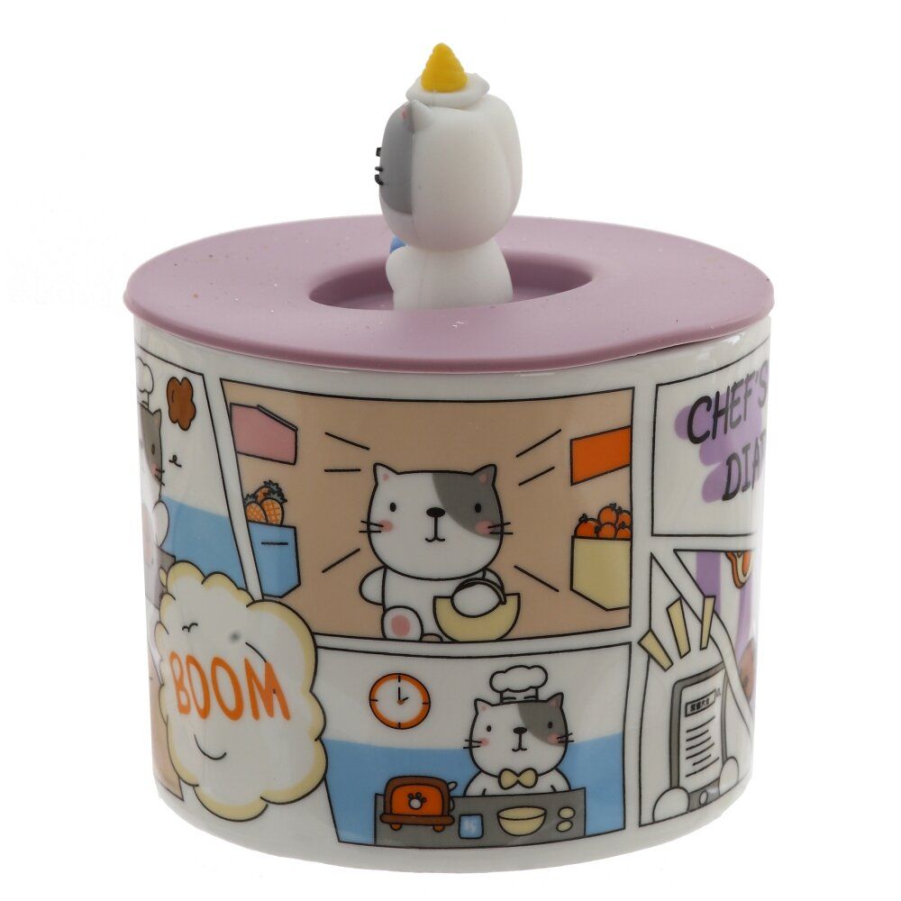 GAEM Кружка с крышкой, 400 мл, L14 W10 H12 см, 4в.