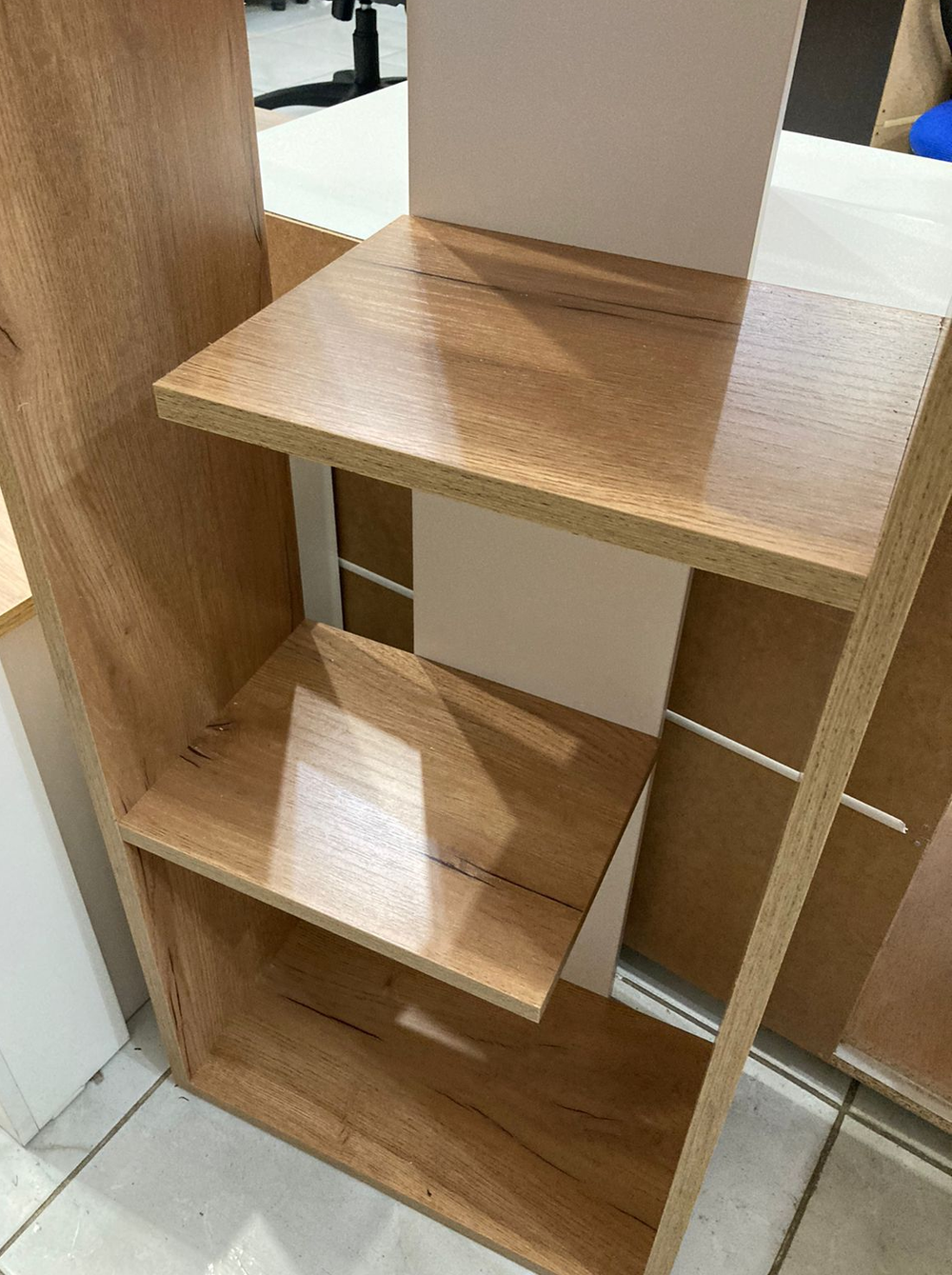 Стеллаж Бейсик 1 крафт/белый