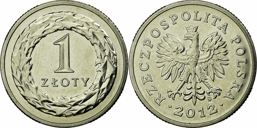 Польша 1 злотый, 1990-2016 XF