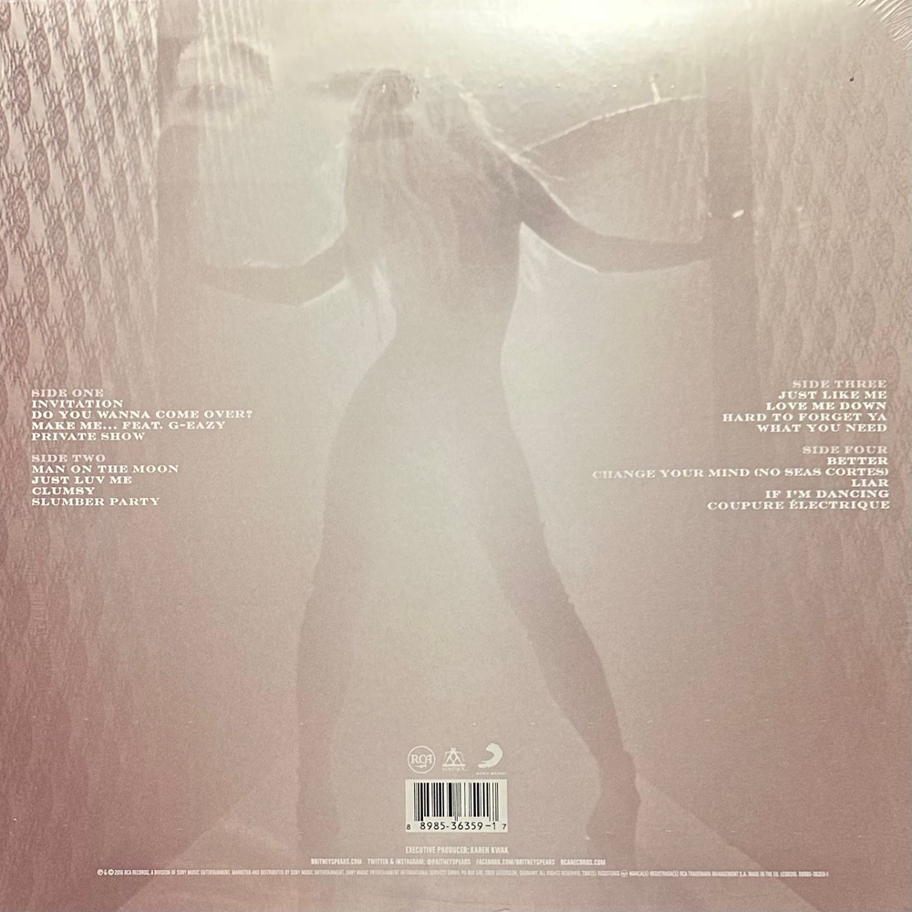 Britney Spears - Glory 2LP (Европа 2016г.)