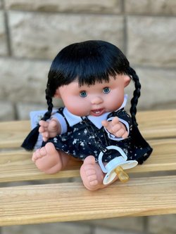Пупс Nines 26см PEPOTE BLACK с закрывающими глазками (N0455)