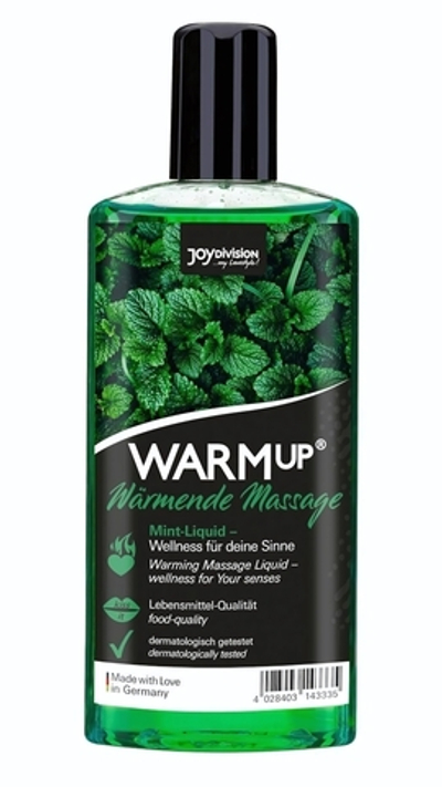 Массажное масло WARMup Mint с ароматом мяты - 150 мл.