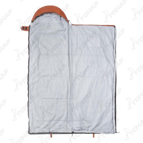 Спальный мешок TORO 300R (210х70, правый, стратекс, оранжевый) (T-HS-SB-T-300R) Helios