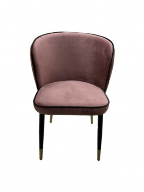 Стул обеденный Ist Casa Амини, пыльная роза, черный с золотом