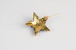 Ольга Солдатова. Брошь в виде пятиконечной звезды со вставками сапфирового цвета