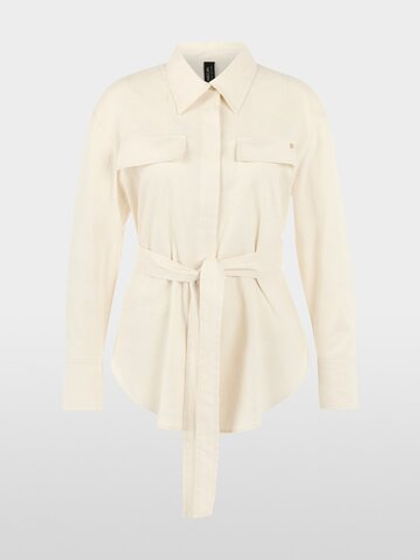 Marc Cain Рубашка из льна с поясом
