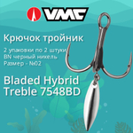 Крючки тройник Bladed Hybrid Treble 7548BD №06 2 шт