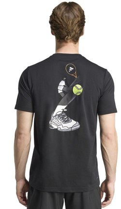 Теннисная футболка Adidas Tennis Graphic - black