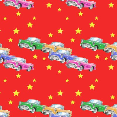 Ретро машины, звёздочки