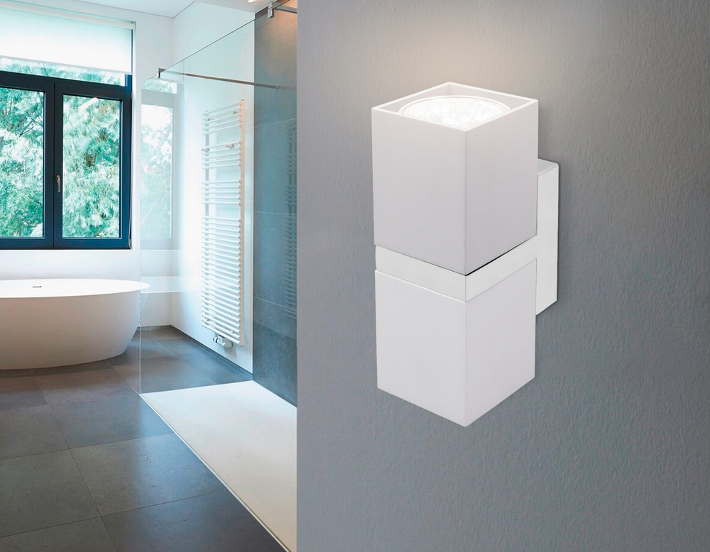 FW245/2 WH/CH белый/хром GU10*2 max 12W 155*61*80