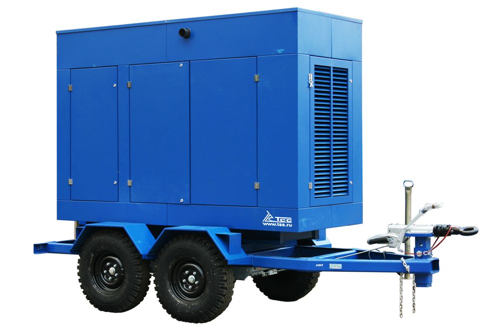Дизельный генератор ТСС ЭД-500-Т400-1РКМ17 Doosan на шасси в кожухе