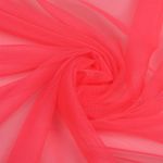 Сетка бельевая эластичная матовая 40 г/м², шир.150 см / 10 метров, 57 неон розовый /TL.57/10/