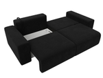 Диван прямой Лига-036 НПБ Классик МИКРОВЕЛЬВЕТ Черный