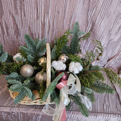 Подарочная корзина к новому году и рождеству