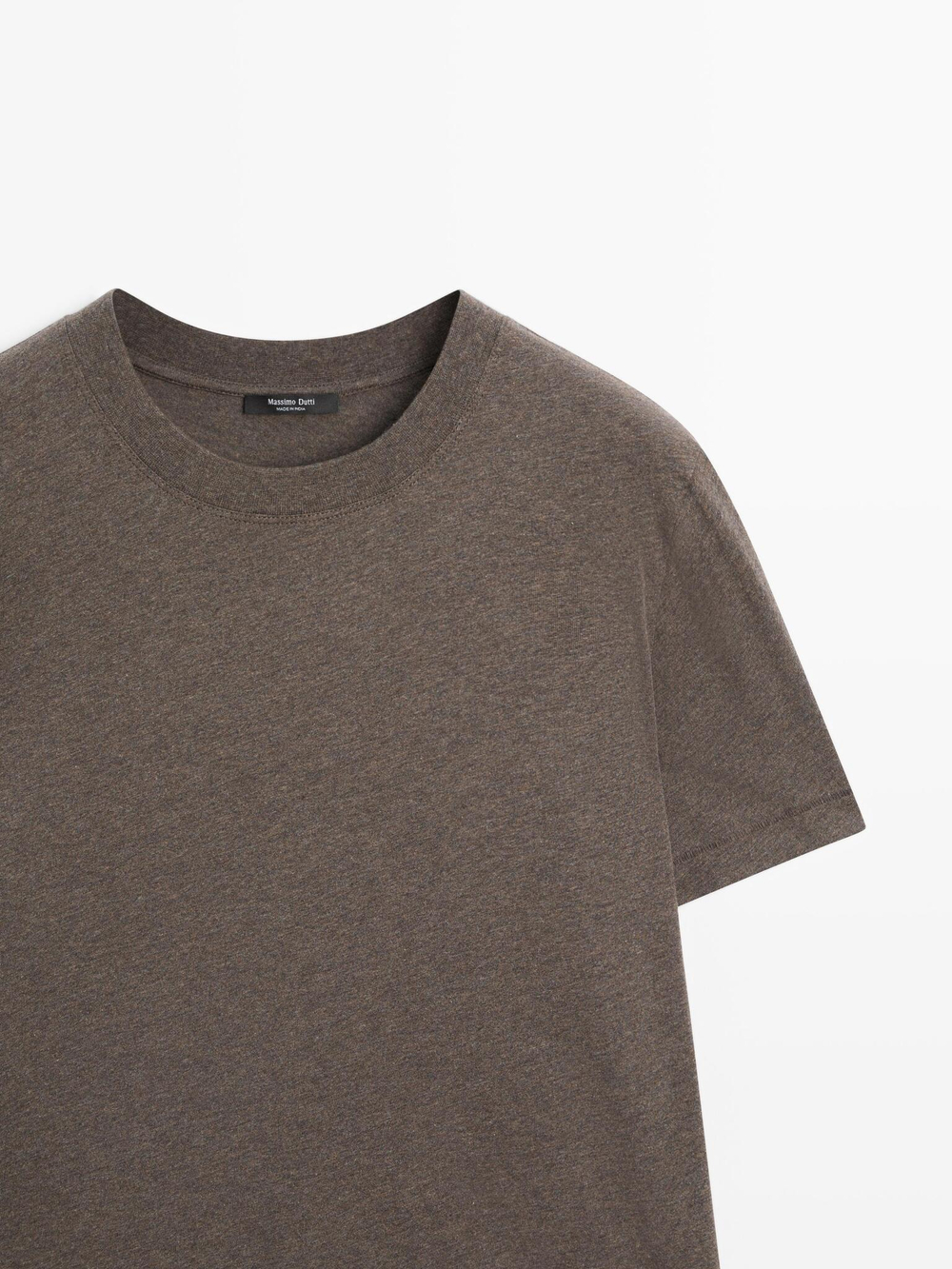 Massimo Dutti Футболка с коротким рукавом, пестро-коричневый