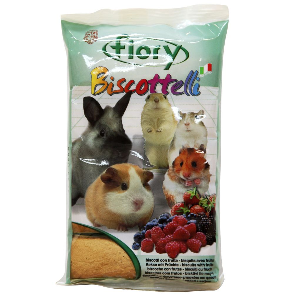 Fiory 35г Biscottelli бисквиты для грызунов с ягодами