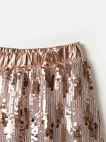 Юбка с пайетками "Розовое золото" 7+