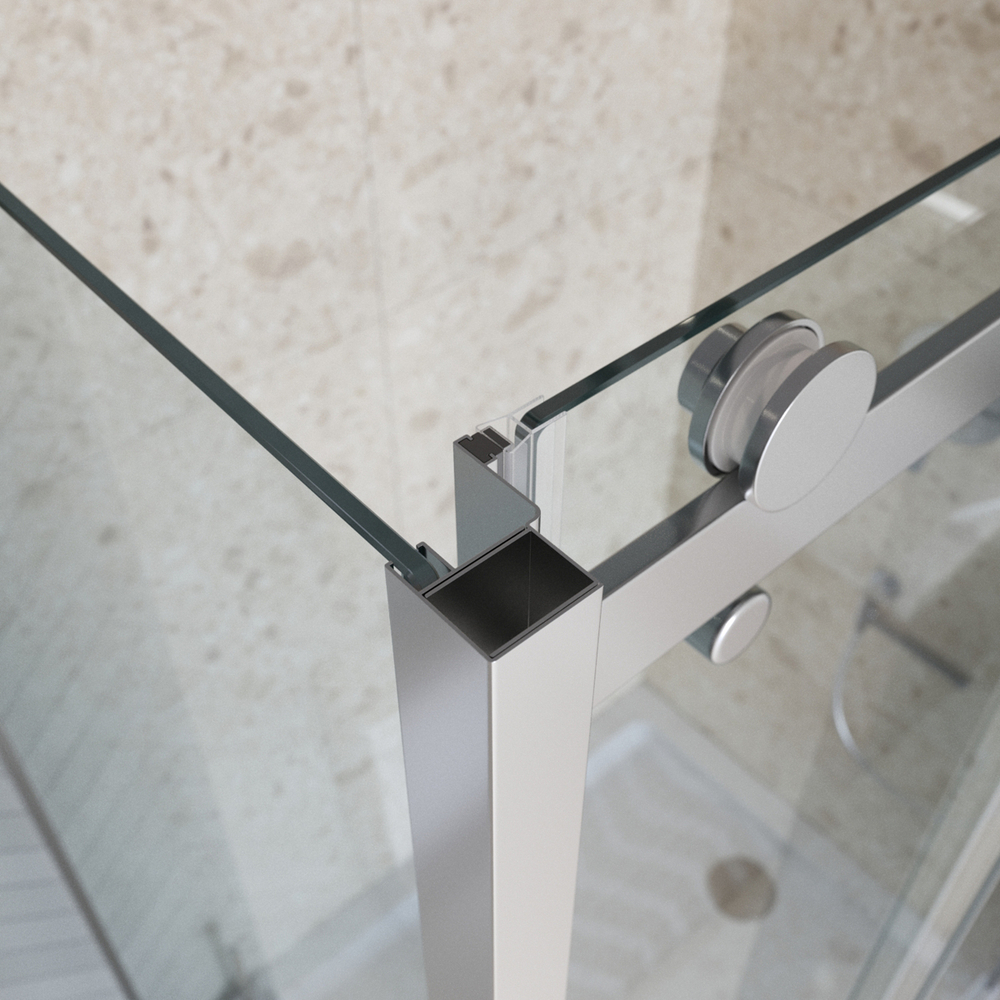 Душевой уголок BelBagno MARINO-2-AH-1-150/100-C-CR 150х100см профиль хром, стекло прозрачное