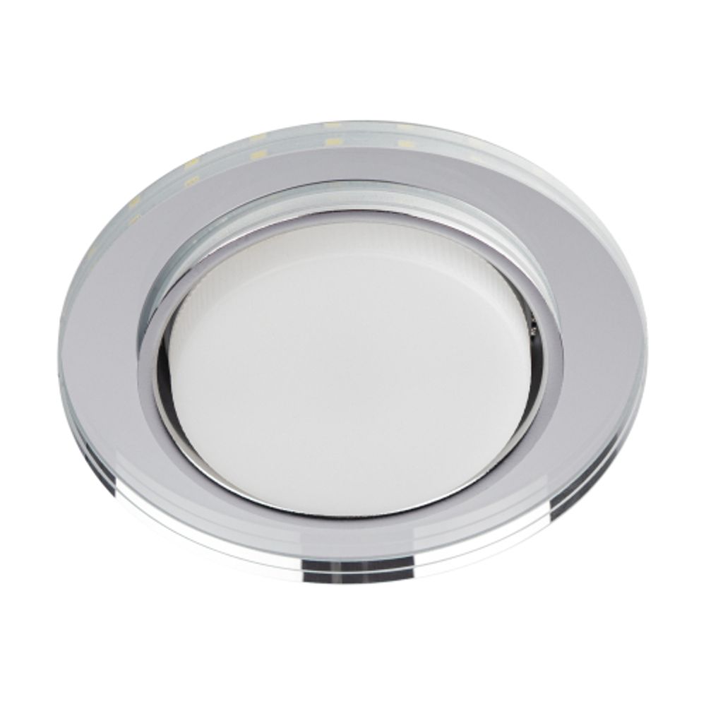 Встраиваемый светильник со светодиодной подсветкой ЭРА DK LD51 MR GX53 зеркальный | Встраиваемые LED светильники