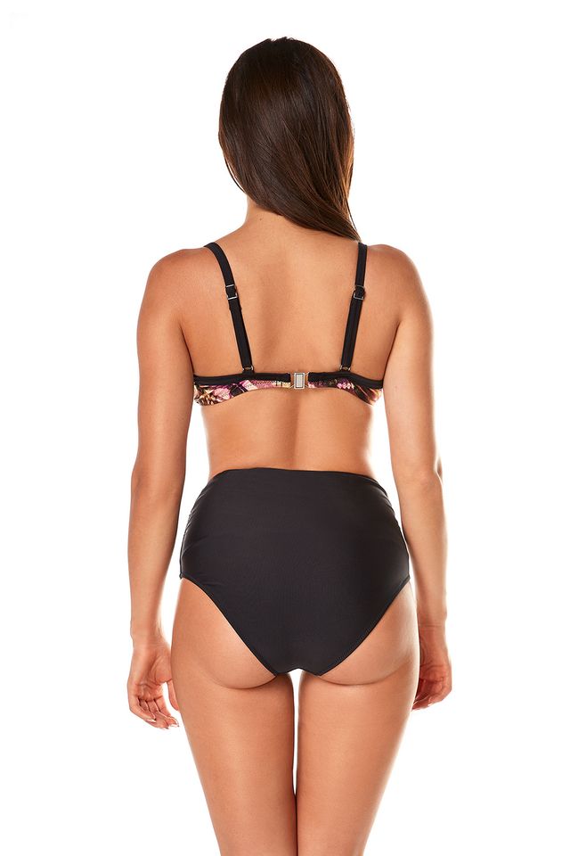 Раздельный купальник с чашками пуш-ап на каркасах