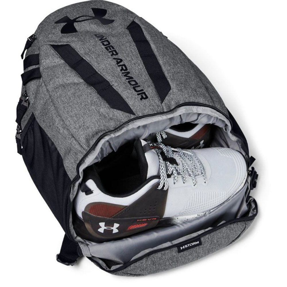 Рюкзак теннисный Under Armour Hustle 5.0 Backpack - black/grey