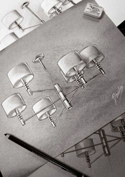 Люстра на штанге Maytoni Lincoln MOD527PL-06N