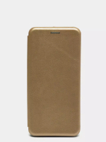 Чехол книжка Samsung Galaxy A03S с силиконовой вставкой gold