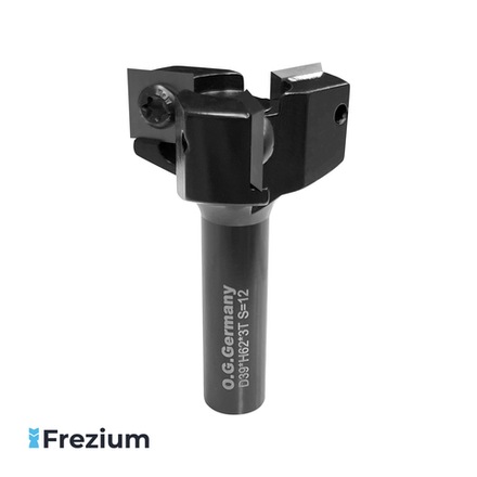 Фреза для выравнивания поверхности со сменными ножами "O.G.Germany" (D39xL12xS12xH62 Z3)