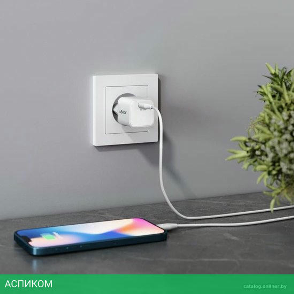 Сетевое зарядное устройство uBear Select белый (WC20WH01-AD)