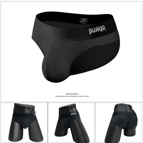 Мужские трусы брифы черные PUMP! MP5002-2