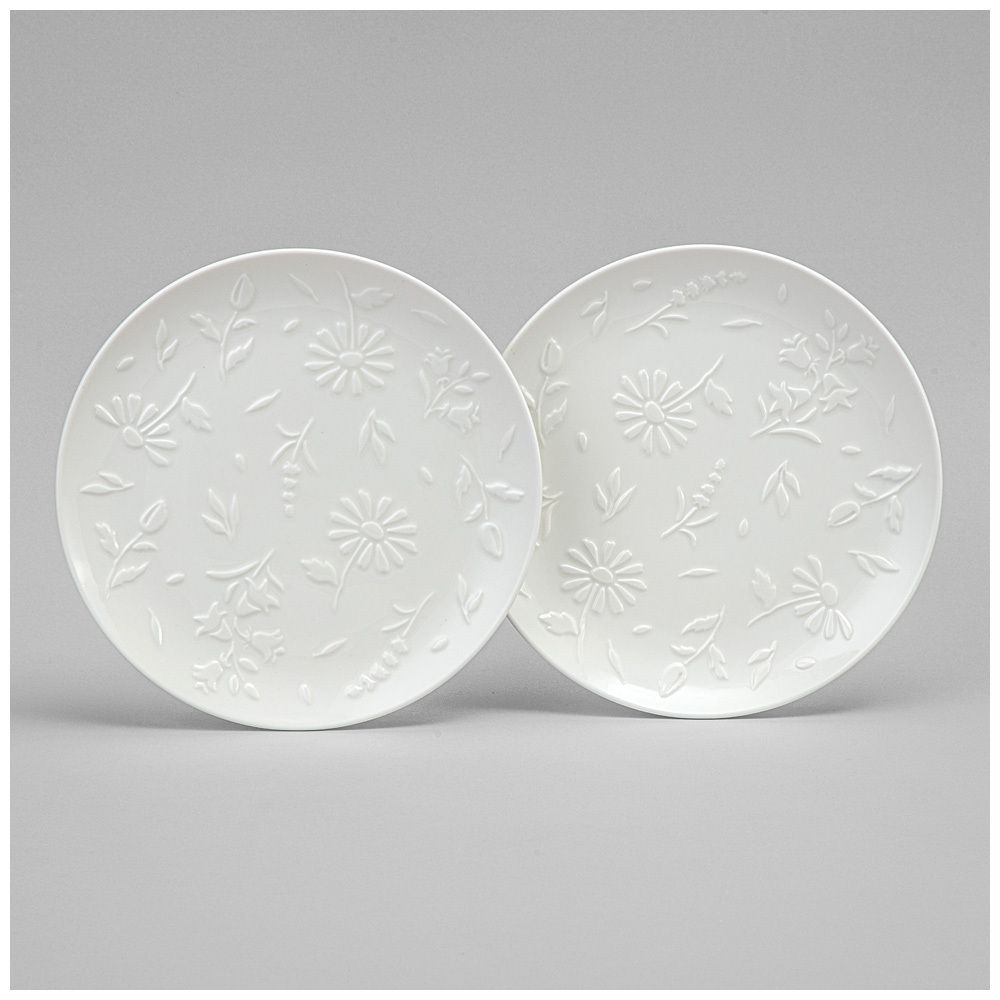 НАБОР ТАРЕЛОК ЗАКУСОЧНЫХ LEFARD "FLOWERS STORY" 2 ШТ. 20,5*2 СМ