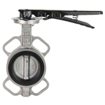 Water Butterfly Valve Elephant 316L-316L-VITON 232PSI, body and disk material - stainless steel 316L, seal - VITON, handwheel operated