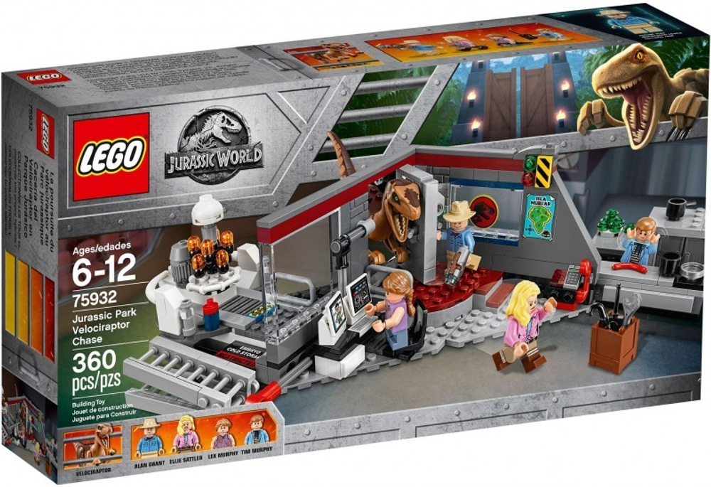 LEGO Jurassic World: Охота на Рапторов в Парке Юрского Периода 75932 — Jurassic Park Velociraptor Chase — Лего Мир Юрского периода