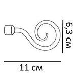 Наконечники декоративные Крюк Артик d16 мм (9 цветов)