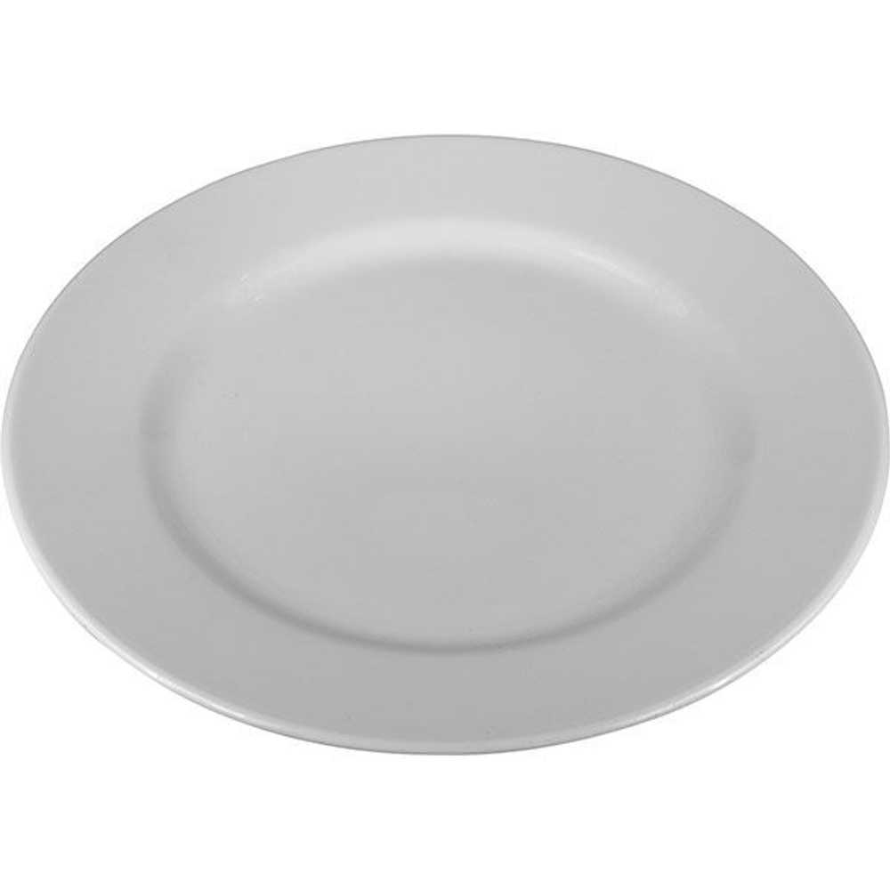 Тарелка «Тренд» мелкая;фарфор;D=22,5см;белый (Цвет: белый)