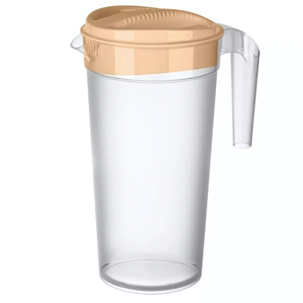 Кувшин с крышкой 1,5л (оранжевый)