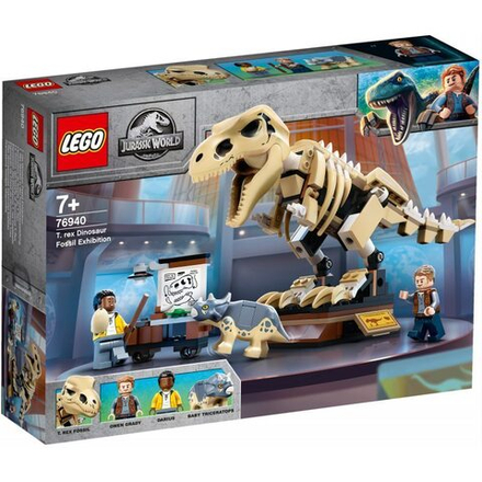 Конструктор Lego Jurassic World Скелет тираннозавра на выставке 76940