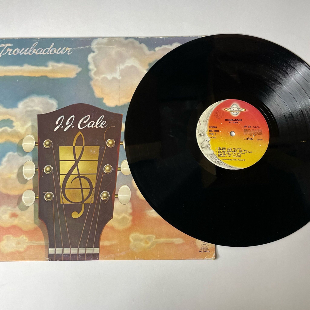 Винтажная виниловая пластинка LP J.J. Cale Troubadour (Italy 1980) Hey Baby