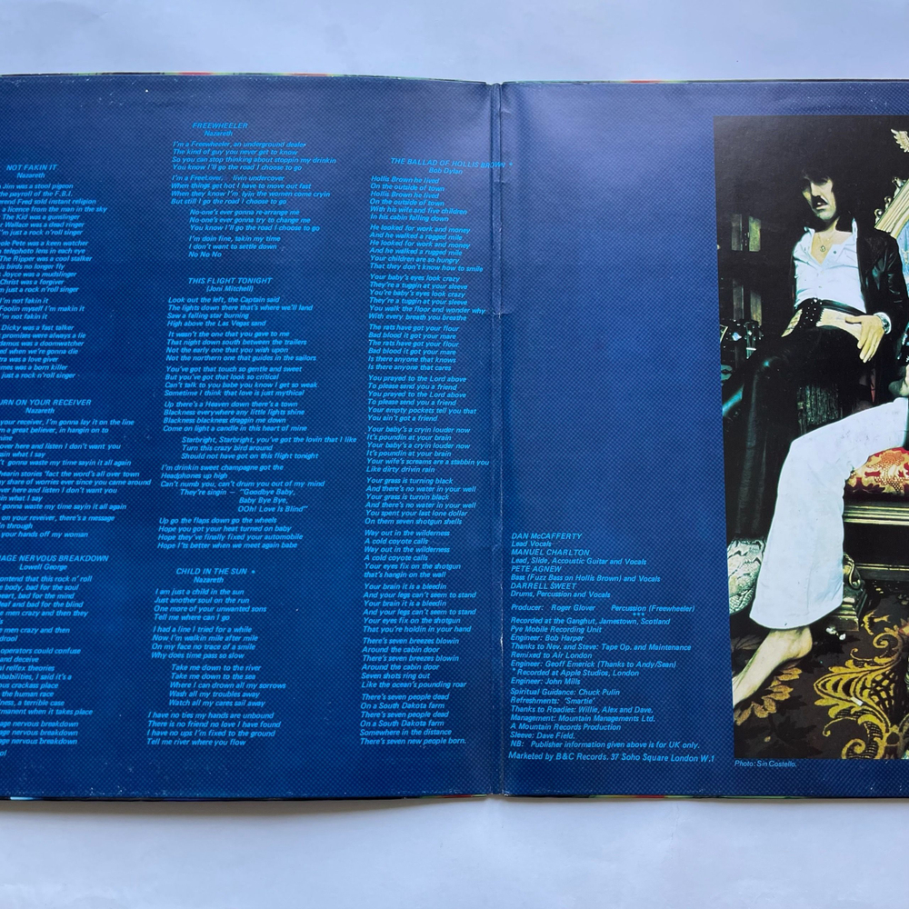 Винтажная виниловая пластинка LP Nazareth Loud N Proud (Англия 1973)