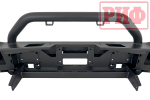Бампер силовой передний Jeep Wrangler JL 2018+ под доп. фары, с центральной защитной дугой