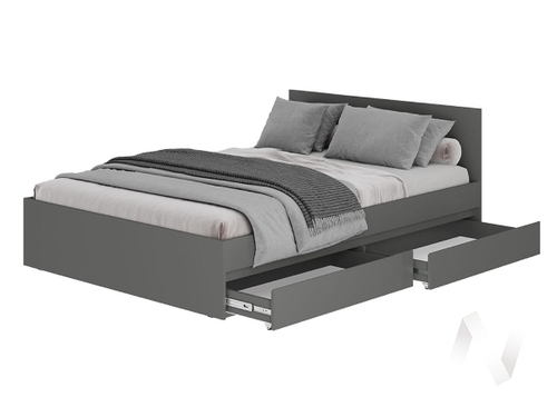 Кровать 1;2 КР-07 МС Симпл (графит)