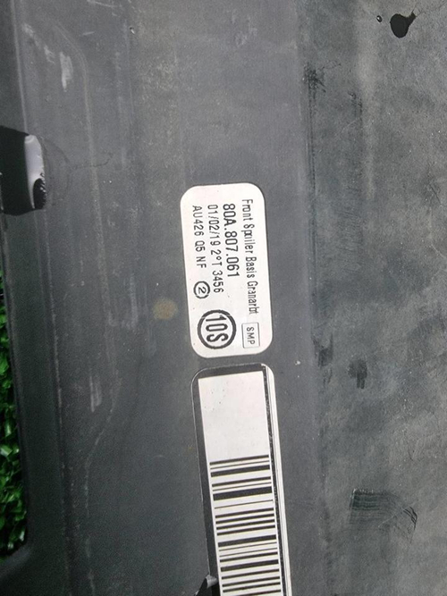 Юбка переднего бампера Audi Q5 2 80A (2017-2020)