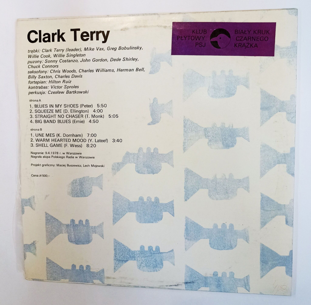 Винтажная виниловая пластинка LP Clark Terry (Польша)