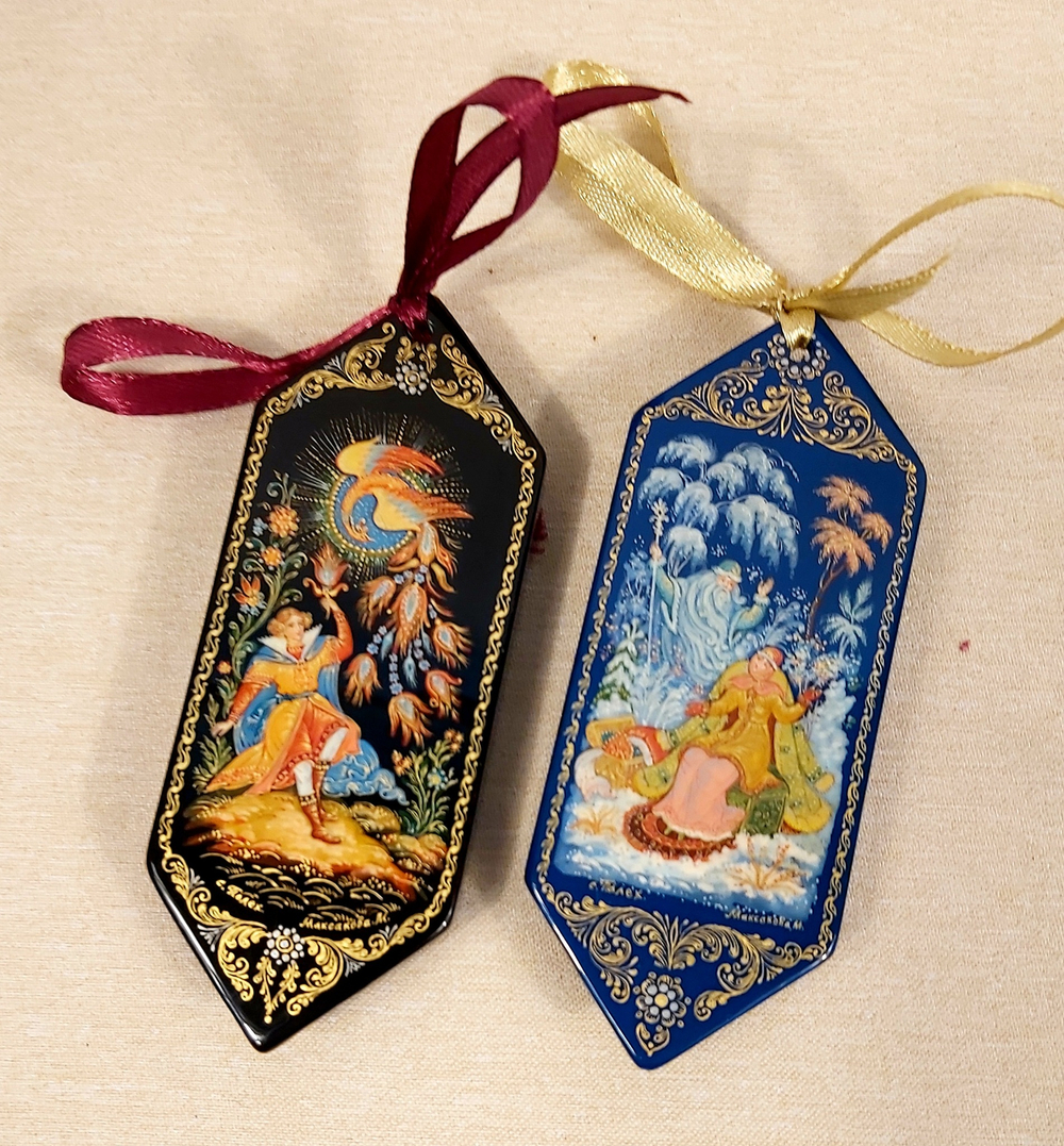 Набор ёлочных игрушек "Конфеты с росписью Палех-16"