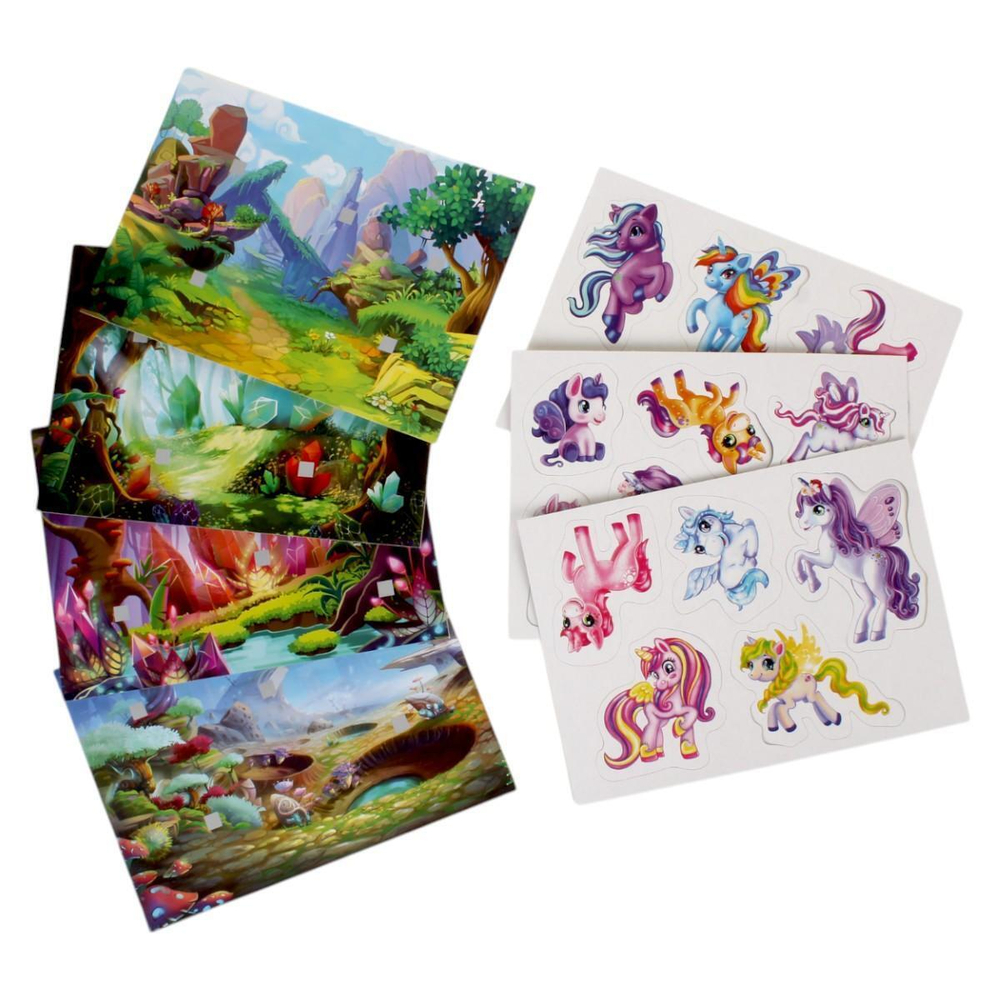 Игра с липучками "Волшебный мир единорогов" 4680107941572 (Умные игры)