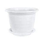 Горшок цветочный Виола 5л с поддоном белый
