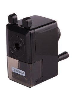 Точилка механическая пластиковый корпус черная