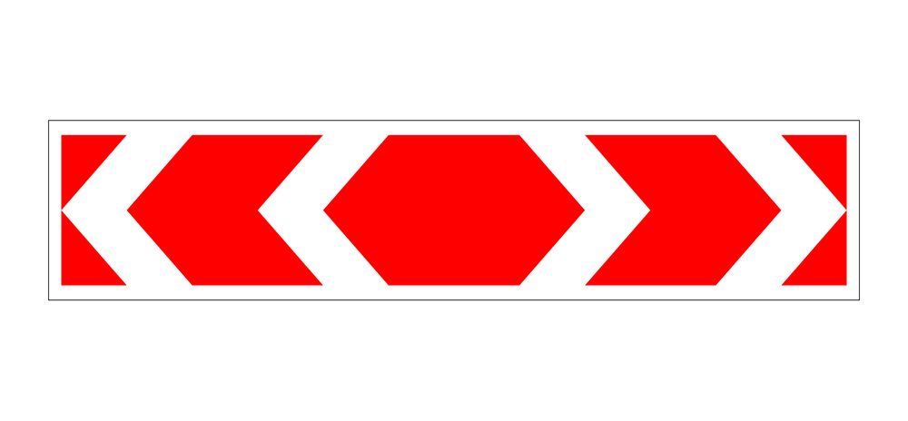 Знак дорожного движения направление поворота 1.34.3